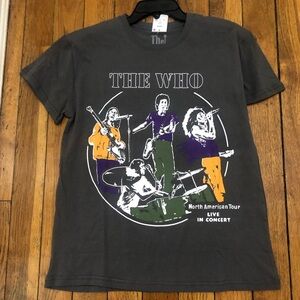 The Who North American Tour Live In Concert Graphic Tee - Charcoal Grey
